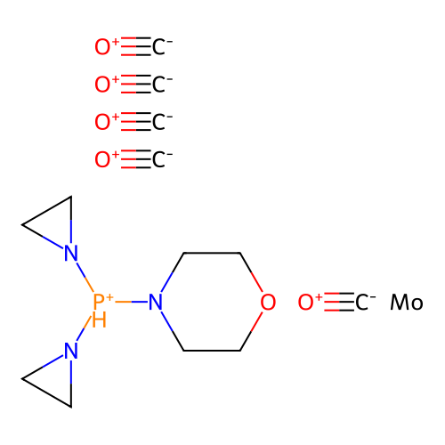 Bis(aziridin-1-yl)-morpholin-4-ylphosphanium;carbon monoxide;molybdenum structure