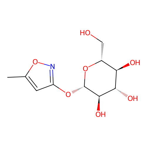 beta-D-Glucopyranoside, 5-methyl-3-isoxazolyl structure