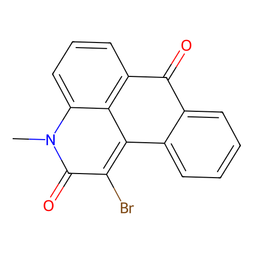 1-bromo-3-methyl-2H-naphtho[1,2,3-de]quinoline-2,7(3H)-dione structure