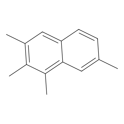 Naphthalene, 1,2,3,7-tetramethyl- structure