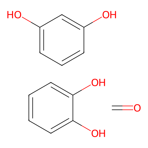 Benzene-1,2-diol;benzene-1,3-diol;formaldehyde structure