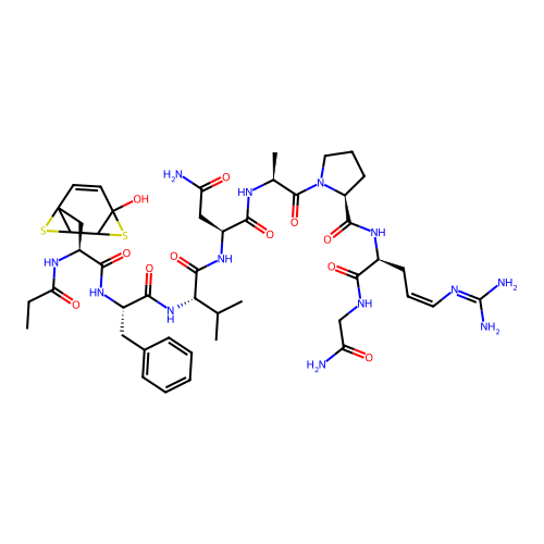 Vasopressin, 1-deamino-4-val-8-arg- structure
