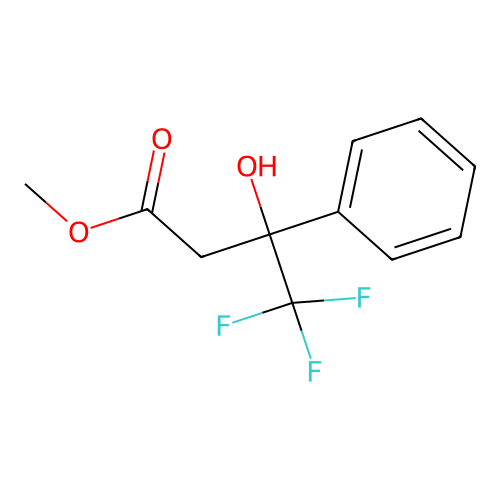 3-Phenyl-3-hydroxy-4.4.4-trifluoro-butylsaeuremethylester structure