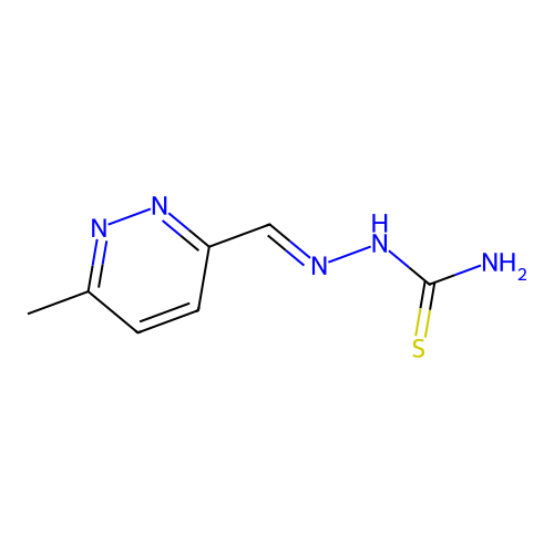 [(E)-(6-methylpyridazin-3-yl)methylideneamino]thiourea structure