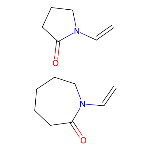 1-Ethenylazepan-2-one--1-ethenylpyrrolidin-2-one (1/1) structure