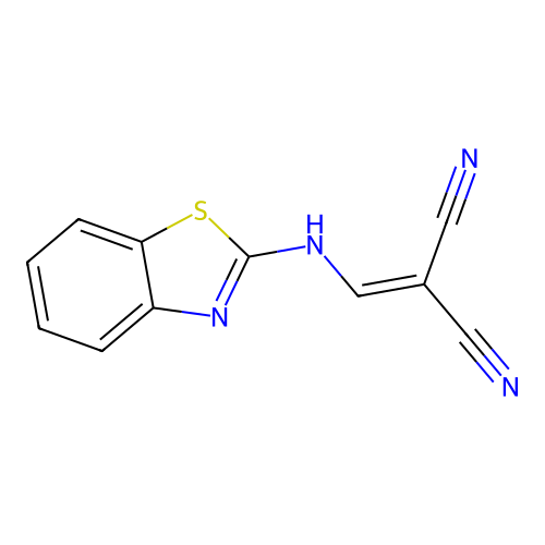 2-[(1,3-Benzothiazol-2-ylamino)methylidene]propanedinitrile structure