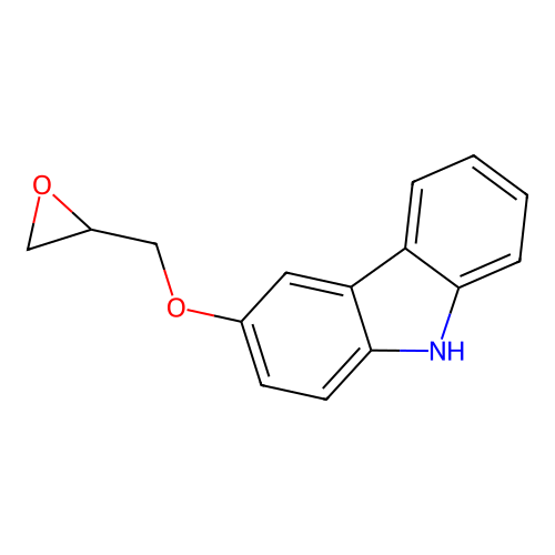 3-(oxiran-2-ylmethoxy)-9H-carbazole structure