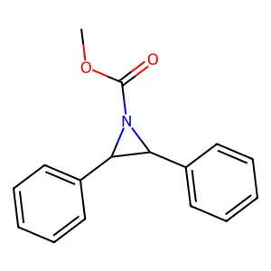 methyl (2R,3S)-2,3-diphenylaziridine-1-carboxylate structure