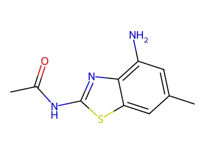 N-(4-amino-6-methyl-1,3-benzothiazol-2-yl)acetamide structure