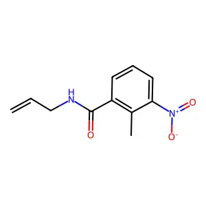 2-methyl-3-nitro-N-(prop-2-en-1-yl)benzamide structure