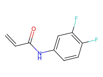 N-(3,4-difluorophenyl)prop-2-enamide structure