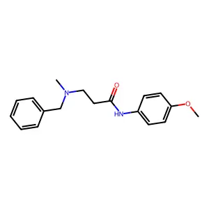 3-[benzyl(methyl)amino]-N-(4-methoxyphenyl)propanamide structure