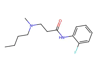 3-[butyl(methyl)amino]-N-(2-fluorophenyl)propanamide structure