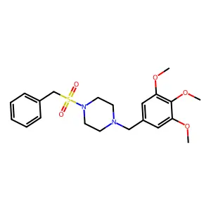 1-Benzylsulfonyl-4-[(3,4,5-trimethoxyphenyl)methyl]piperazine structure