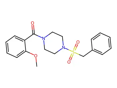 (4-Benzylsulfonylpiperazin-1-yl)-(2-methoxyphenyl)methanone structure