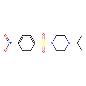 1-(4-Nitrophenyl)sulfonyl-4-propan-2-ylpiperazine structure
