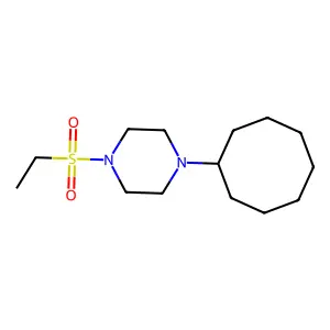1-Cyclooctyl-4-(ethylsulfonyl)piperazine structure