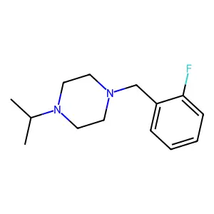 1-(2-Fluorobenzyl)-4-(propan-2-yl)piperazine structure