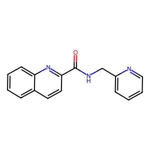 N-(吡啶-2-基甲基)喹啉-2-甲酰胺 structure