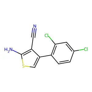 2-Amino-4-(2,4-dichlorophenyl)thiophene-3-carbonitrile structure