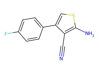 2-Amino-4-(4-fluorophenyl)thiophene-3-carbonitrile structure