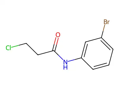 N-(3-bromophenyl)-3-chloropropanamide structure