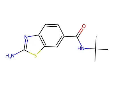 2-Amino-N-(tert-butyl)benzo[d]thiazole-6-carboxamide structure