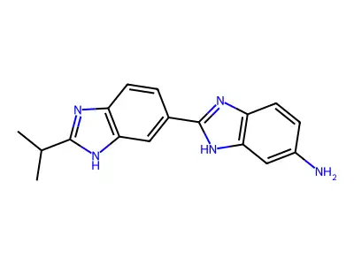 2'-Isopropyl-3H,1'H-[2,5']bibenzoimidazolyl-5-ylamine structure
