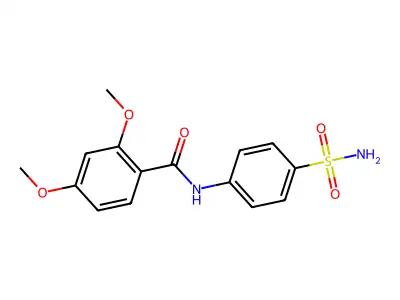 2,4-dimethoxy-N-(4-sulfamoylphenyl)benzamide structure