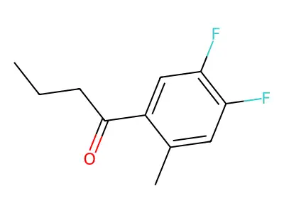 1-(4,5-Difluoro-2-methylphenyl)butan-1-one structure