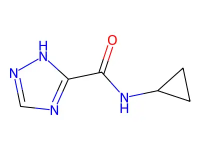 N-cyclopropyl-1H-1,2,4-triazole-5-carboxamide structure
