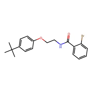 2-bromo-N-[2-(4-tert-butylphenoxy)ethyl]benzamide structure