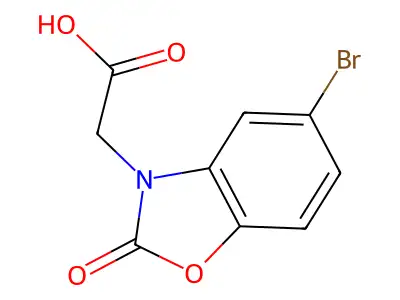 2-(5-Bromo-2-oxobenzo[D]oxazol-3(2H)-YL)acetic acid structure