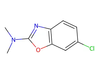 6-chloro-N,N-dimethyl-1,3-benzoxazol-2-amine structure
