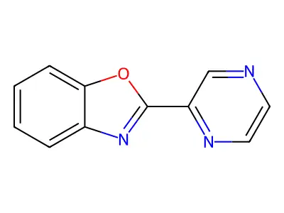 2-(Pyrazine-2-yl)benzoxazole structure