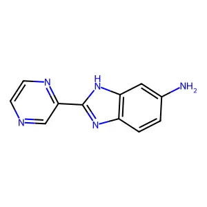 2-(Pyrazin-2-YL)-1H-1,3-benzodiazol-5-amine structure