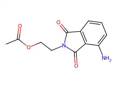 2-(4-Amino-1,3-dioxoisoindolin-2-yl)ethyl acetate structure
