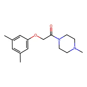 2-(3,5-Dimethylphenoxy)-1-(4-methylpiperazin-1-yl)ethanone structure