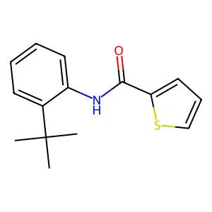 N-(2-tert-butylphenyl)thiophene-2-carboxamide structure