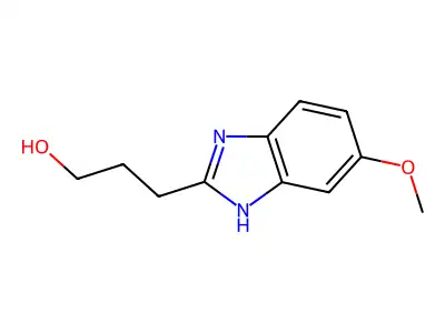 3-(6-methoxy-1H-benzimidazol-2-yl)propan-1-ol structure