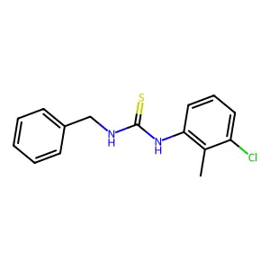 1-Benzyl-3-(3-chloro-2-methylphenyl)thiourea structure