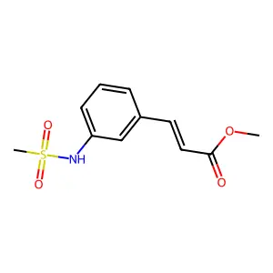 Methyl 3-[3-(methanesulfonamido)phenyl]prop-2-enoate structure