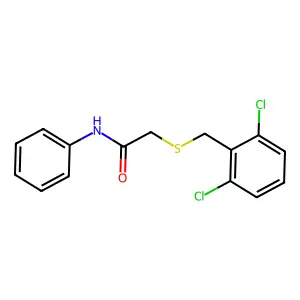 2-[(2,6-dichlorobenzyl)sulfanyl]-N-phenylacetamide structure