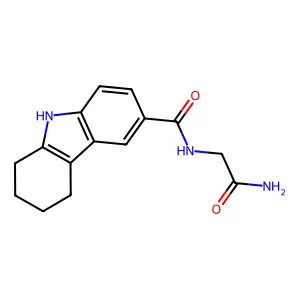 N-(2-amino-2-oxoethyl)-6,7,8,9-tetrahydro-5H-carbazole-3-carboxamide structure