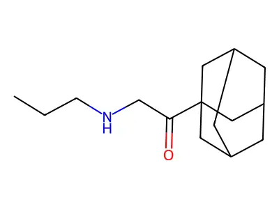1-(1-Adamantyl)-2-(propylamino)ethanone hydrochloride structure