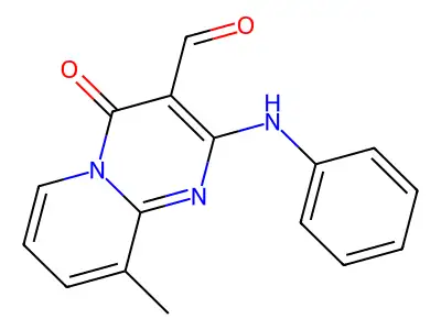 2-Anilino-9-methyl-4-oxopyrido[1,2-a]pyrimidine-3-carbaldehyde structure