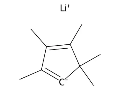 Lithium 1,2,3,4,5-pentamethylcyclopenta-1,3-diene structure