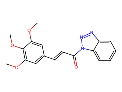 1-(Benzotriazol-1-yl)-3-(3,4,5-trimethoxyphenyl)prop-2-en-1-one structure