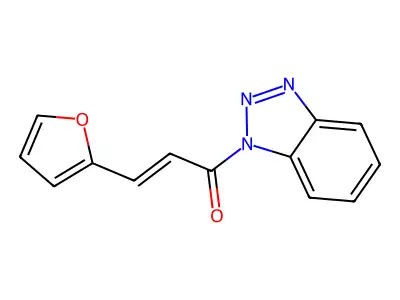 1-(Benzotriazol-1-yl)-3-(2-furyl)prop-2-en-1-one structure