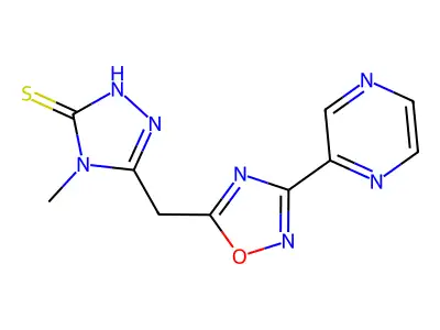 C10H9N7OS structure